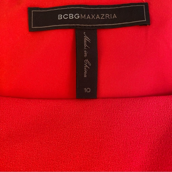 BCBGMAXAZRIA Women’s Red Tulle Mini Cassandra Party Dress Size 10 - Picture 7 of 13